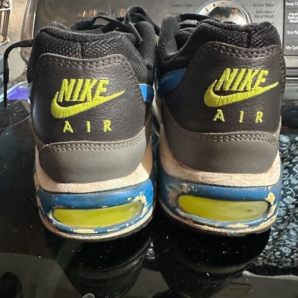 Nike Air Max 407759-029 2012 Black Blue Check Youth Size 5.5 - Picture 12 of 16